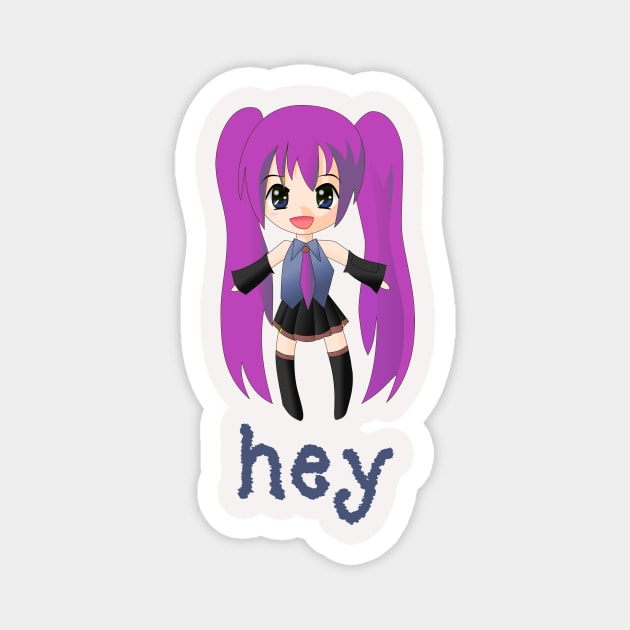 Anime girl Magnet by artsytee