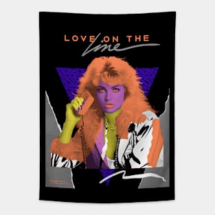 LOVE ON THE LINE 80S STYLE Tapestry