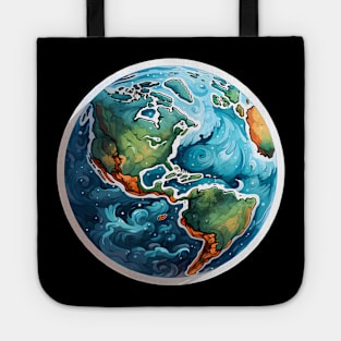 Fantasy Earth Globe Tote