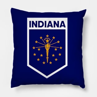 Indiana State Flag Emblem Pillow