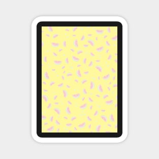 Watermelon, Watermelon pattern, Print, Tropical, Yellow, Pattern, Funny art, Modern art, Wall art, Print, Minimalistic, Modern Magnet