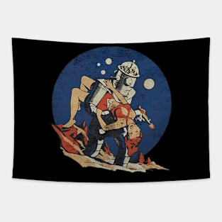 ROBOT damsel in distress Tapestry