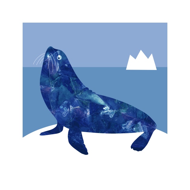 Blue sea lion by Hayh0