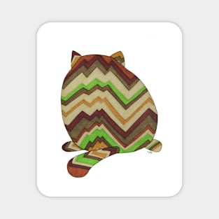 Fat Cat Back Magnet