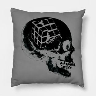 Rubik's cube skull Pillow