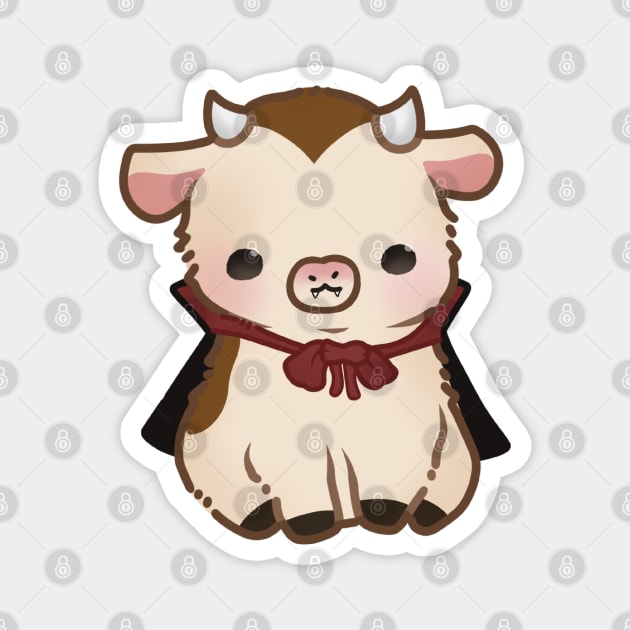 Vampire Cow Magnet by LinnsWorld