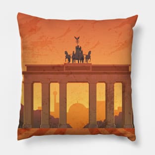 Germany. Retro travel poster Pillow