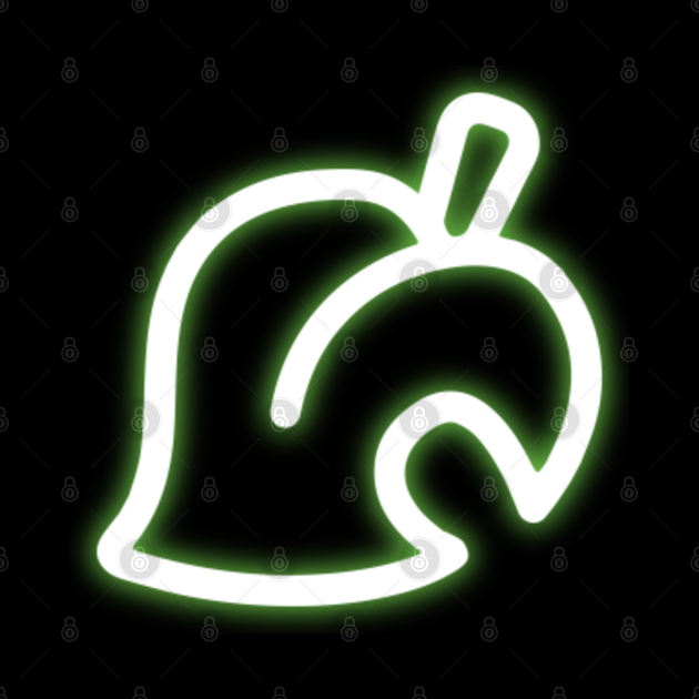 Download Neon Animal Crossing Leaf - Animal Crossing Leaf - Mask ...