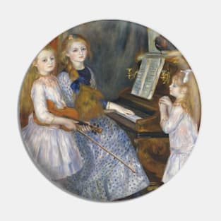 The Daughters of Catulle Mendes by Auguste Renoir Pin