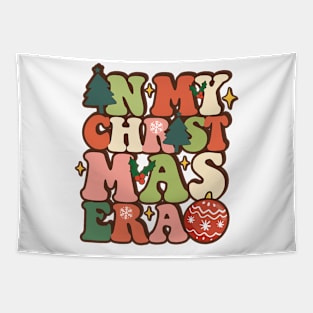 In My Christmas Era Retro Vibes Trendy Season Tapestry