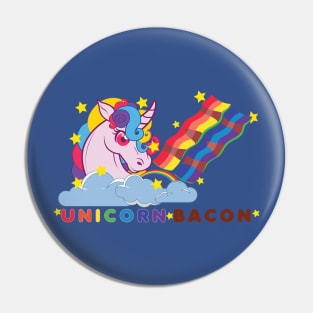 Unicorn Bacon Pin