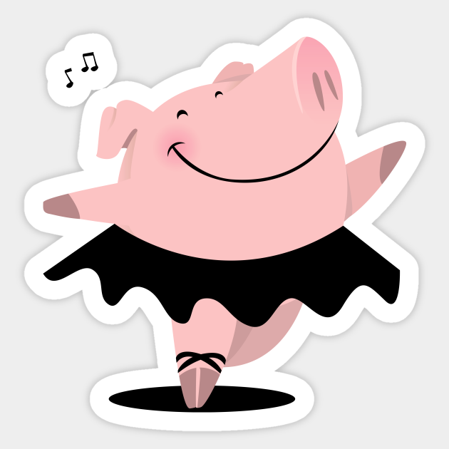 Pig - Pig - Sticker TeePublic