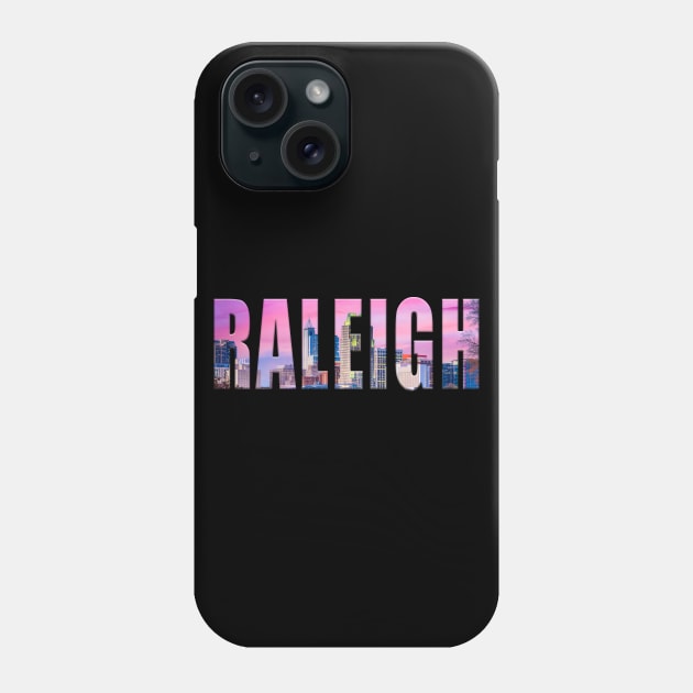 Raleigh City Skyline Evening Phone Case by swiftscuba