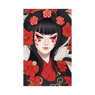 Beautiful Geisha Girl T-Shirt