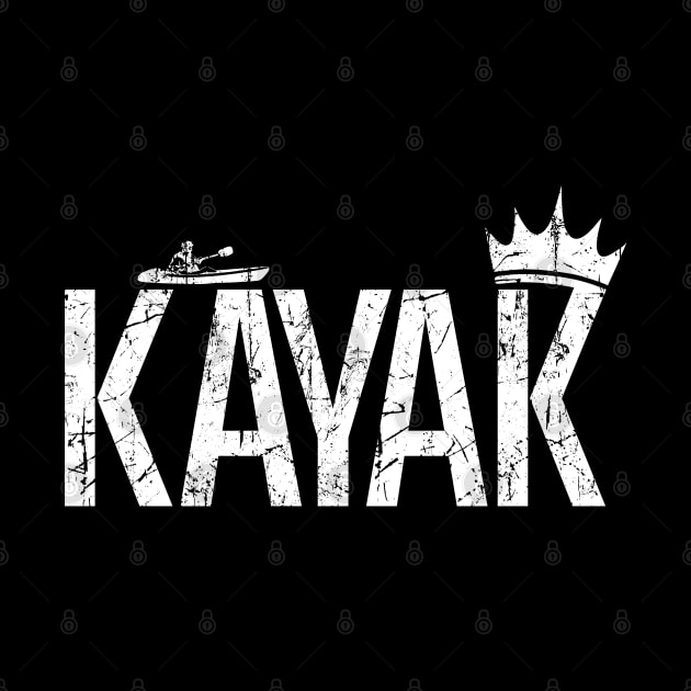 KAYAKing kayak cool simple typography SPORT-7 by itsMePopoi