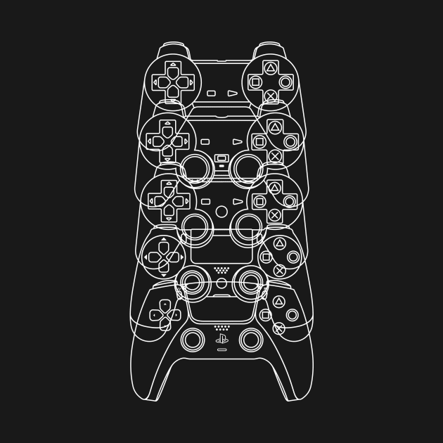 Controles de PlayStation PS1-PS5 (Lineas Blanca) by ZeroSagitary