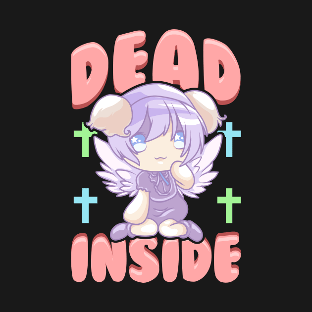 Cute Pastel Goth Dead Inside Kawaii Anime Girl by theperfectpresents