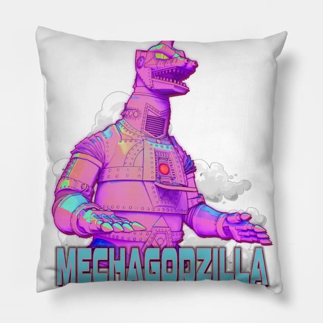 Mechagodzilla Pillow by Digiwip