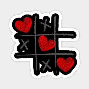 Hearts and Crosses Magnet