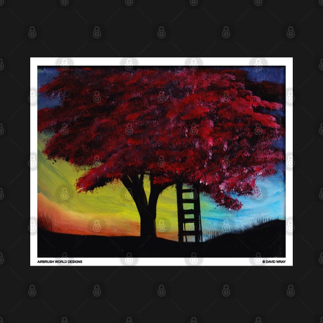 Tree On A Hill Nature Landscape Novelty Gift by Airbrush World