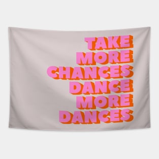 Dance more dances - typography Tapestry