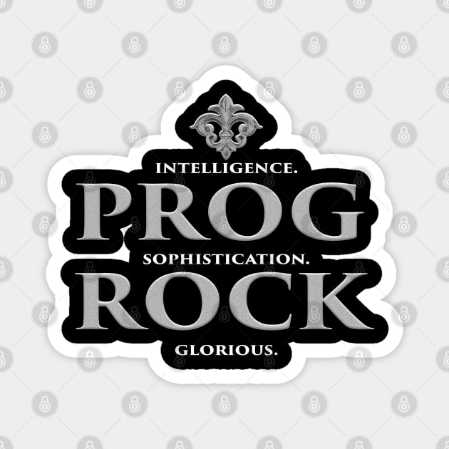 Prog Rock Intelligence Magnet by heliconista