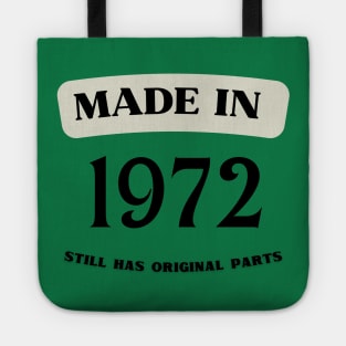 made in 1972 51ST birthday Tote