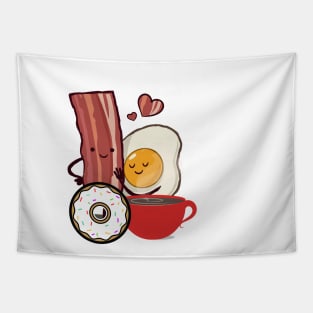 FUNNY Bacon And Eggs Breakfast Tapestry