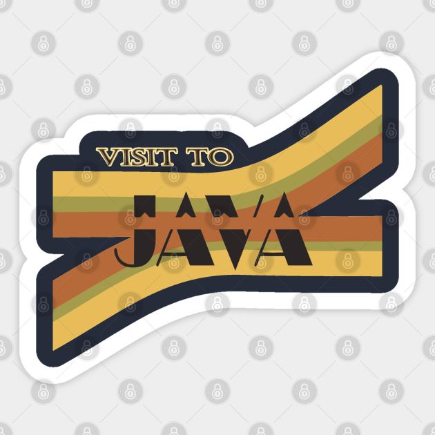VISIT TO JAVA - Javanese - Sticker | TeePublic