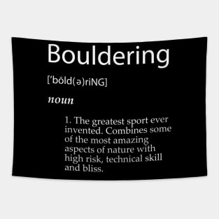 Bouldering Definition T Shirt Mountain Climbing Boulder Tapestry