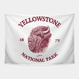 Yellowstone National Park, Tough Old Bison Tapestry