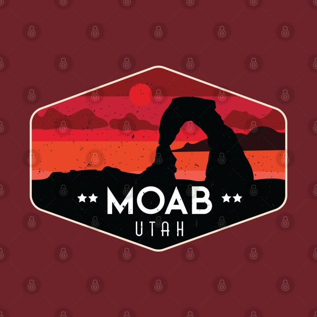 Moab Utah Vintage Sunset by dumb designer