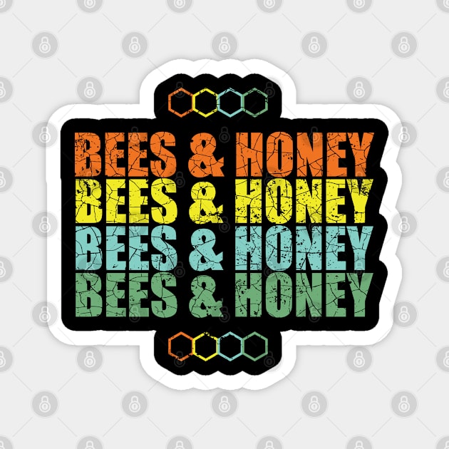 Bees & Honey Magnet by Funkrafstik