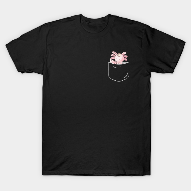 Discover Pocket Axolotl, Funny Axolotl In Pocket - Pocket Axolotl - T-Shirt