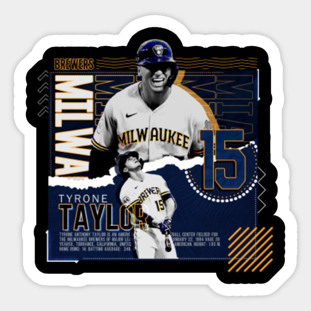 Tyrone Taylor Baseball Edit Tapestries Brewers