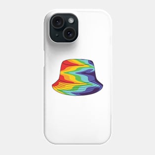 Rainbow bucket hat Phone Case