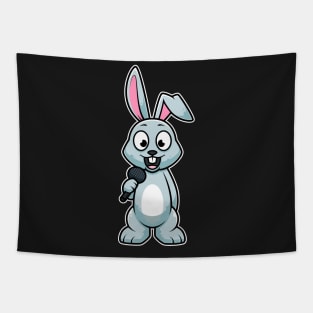 Rabbit Sing Karaoke Kids Kawaii Neko Anime design Tapestry