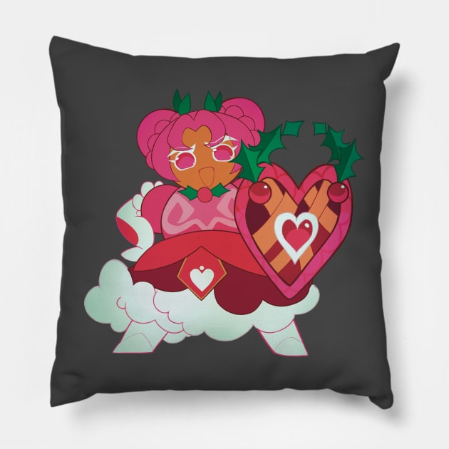 Hollyberry Cookie POWER Pillow by PearlyGoodies