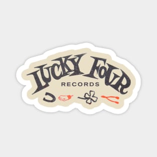 Lucky Four Records Magnet