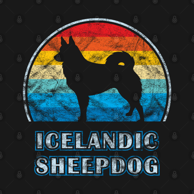 Download Icelandic Sheepdog Vintage Design Dog - Icelandic Sheepdog - T-Shirt | TeePublic