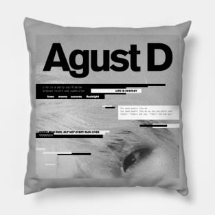 Agust D: Agust D Mixtape Cover Pillow