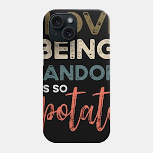 I Love Being Random It's So Potato Retro Vintage funny gifts Phone Case