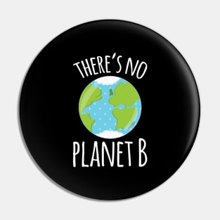 There's No Planet B Earth Day print Pin