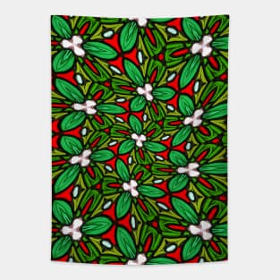 Colorful Glass Flower Pattern Tapestry