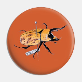 Pinned Hercules Beetle Pin