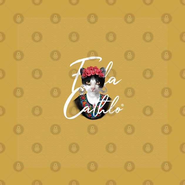 Mostard TXW back Cat Frida Cathlo version of - Frida Kahlo by CatIsBlack