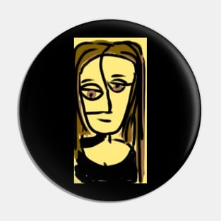 Picasso's Mona Lisa Pin