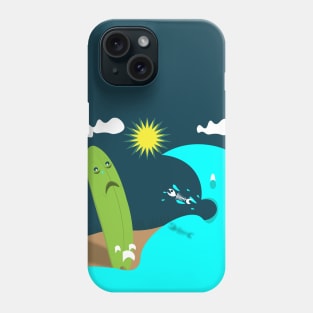 Sad Surfboard Phone Case