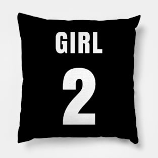 GIRL NUMBER 2 FRONT-PRINT Pillow