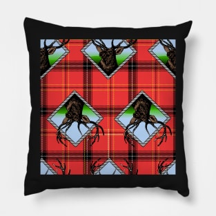 woodsman plaid Pillow